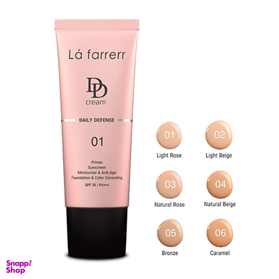 دی دی کرم رنگی لافارر SPF30 مدل 04 Natural beige مناسب انواع پوست حجم 33 میلی لیتر