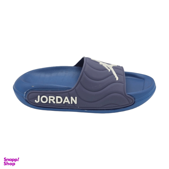 دمپایی مردانه زیتون مدل جردن کد 7382 رنگ آبی تیره