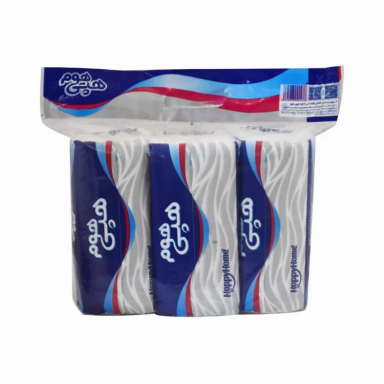 دستمال کاغذی 250 برگ هپی هوم بسته 3 عددی