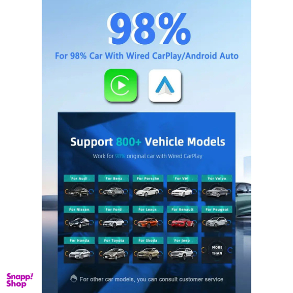 دانگل بی سیم کارپلی و اندروید اتو مدل YNF