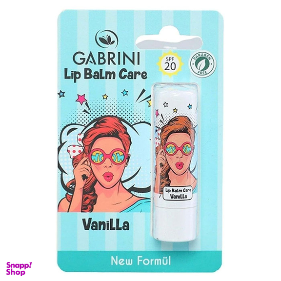 بالم لب ضدآفتاب SPF20 گابرینی سری new formul مدل Vanila