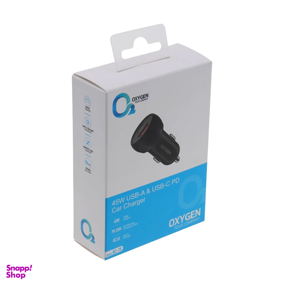 شارژر فندکی 45 وات اکسیژن مدل AC-15