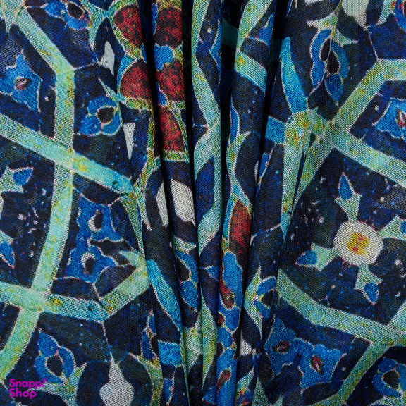 شال زنانه طرح کاشی کد 11