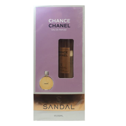 عطر جیبی زنانه صندل مدل چنس چنل حجم 25 میلی لیتر