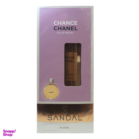 عطر جیبی زنانه صندل مدل چنس چنل حجم 25 میلی لیتر