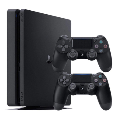 کنسول بازی سونی مدل Playstation 4 Slim ریجن 3 کد CUH-2218B ظرفیت 1 ترابایت با 2 دسته بازی