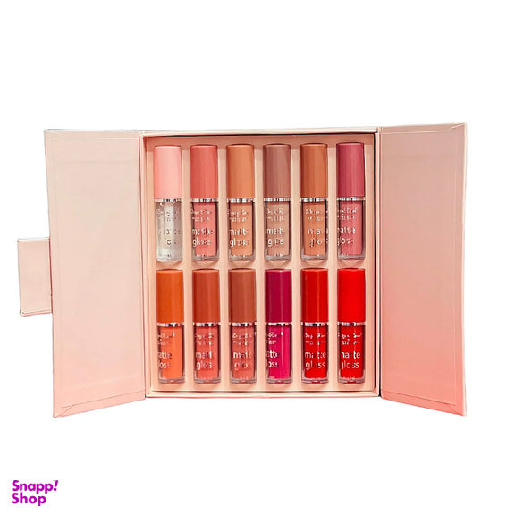رژلب مایع دراگون رانی مدل Matte glass مجموعه 12 عددی