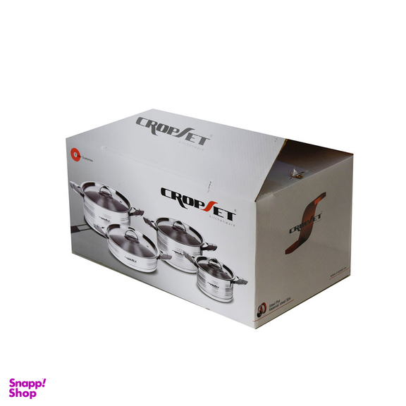 سرویس قابلمه 8 پارچه کروپ ست کد 5001_SILVER
