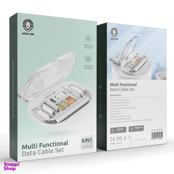 ست کابل دیتا چند کاره گرین لاین مدل Multifunctional Data Cable Set