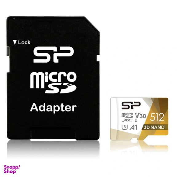 کارت حافظه MicroSDXC سیلیکون پاور مدل CL10 Superior UHS-I V30 A1 4K UHD ظرفیت 512 گیگابایت