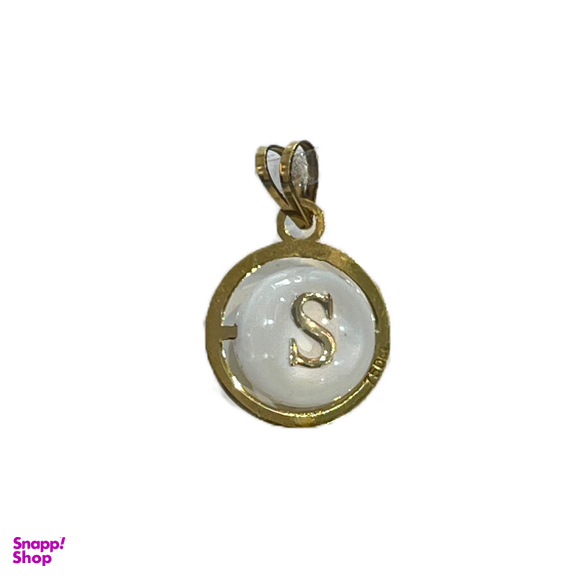 پلاک گردنبند طلا 18 عیار زنانه مدل حرف انگلیسی S کد 62