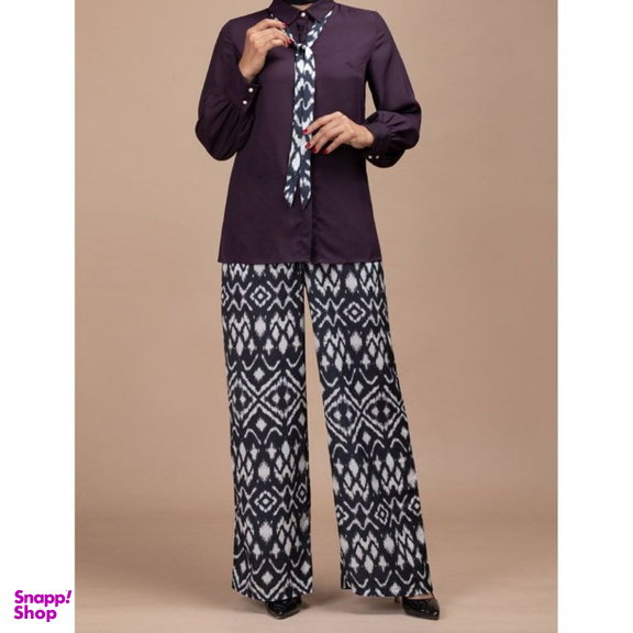 شومیز زنانه برنس مدل الیانا رنگ بنفش