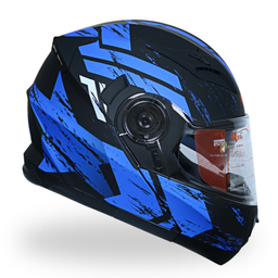 کلاه کاسکت فک متحرک ردلاین مدل 935 طرح مشکی آبی به همراه کاور