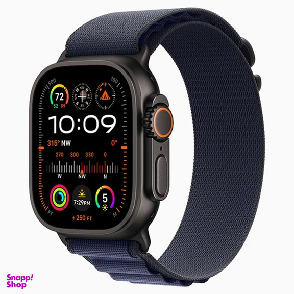 ساعت هوشمند اپل مدل Ultra 2 Black Titanium Case Alpine Loop 49mm