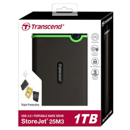 هارد اکسترنال ترنسند مدل StoreJet 25M3 ظرفیت 1 ترابایت