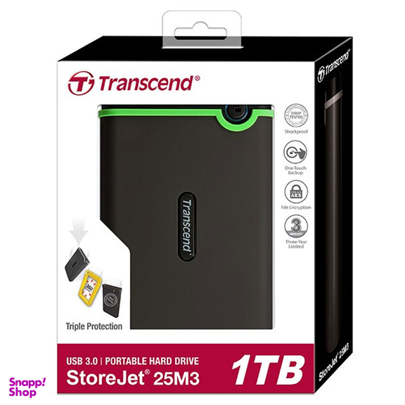 هارد اکسترنال ترنسند مدل StoreJet 25M3 ظرفیت 1 ترابایت