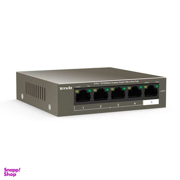 سوییچ غیرمدیریتی 5 پورت PoE تندا مدل TEF1105P-4-38W