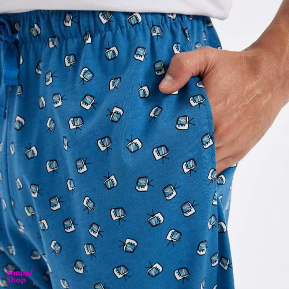 شلوارک مردانه دفکتو مدل TV STATION