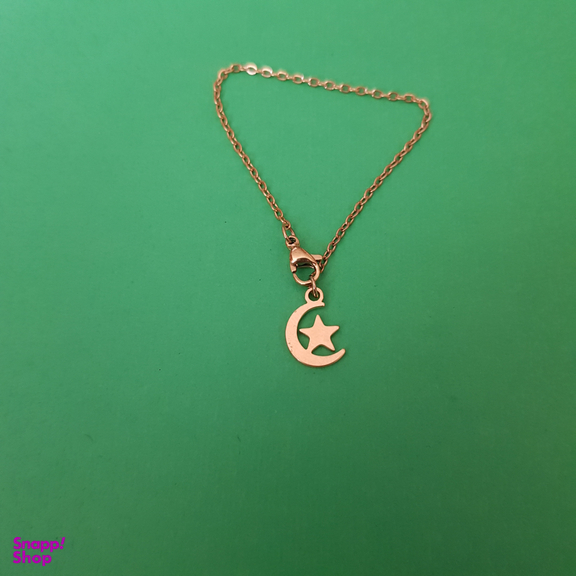 آویز ساعت زنانه مدل ماه و ستاره