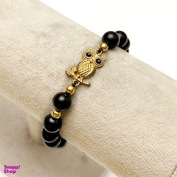 دستبند زنانه مدل جغد و سنگ انیکس سورا کد B008