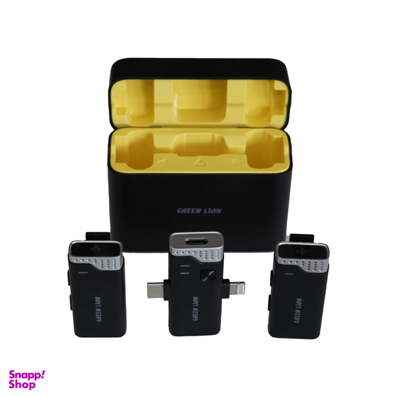 میکروفون یقه ای بی‌ سیم گرین لاین مدل GN2IN1MIC360D