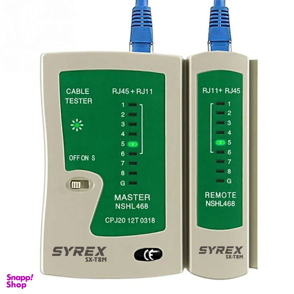 تستر کابل شبکه سایرکس مدل SX-T8M