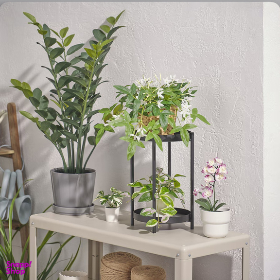 گلدان ایکیا مدل fejka کد 60593225 به همراه گل مصنوعی