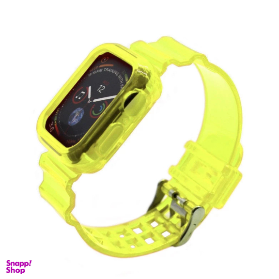 قاب و بند ساعت هوشمند جی شاک مدل پاستیلی رنگی مناسب اپل Watch 45 mm
