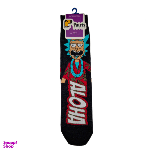 جوراب مردانه ساق دار مدل ریک مورتی Aloha