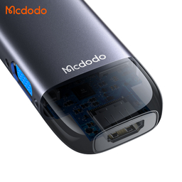 هاب 10 پورت USB-C مک دودو مدل HU-7420 طول 15 سانتی‌ متر