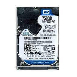 هارد دیسک اینترنال لپ تاپ وسترن دیجیتال بلو مدل WD7500BPVT