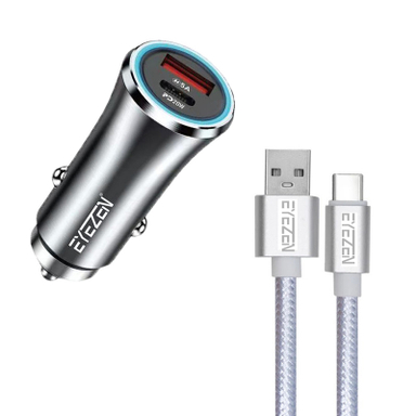 شارژر فندکی 45 وات آیزن مدل EC-C2 به همراه کابل تبدیل USB-C
