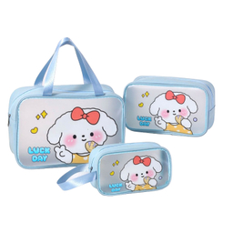 کیف لوازم آرایش کد 00225 مجموعه 3 عددی