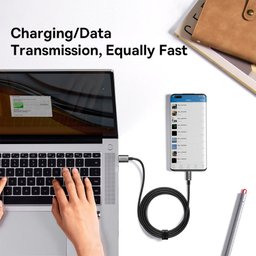 کابل شارژ 100 وات USB به Type-C بیسوس مدل Superior P10320102214-01 طول 1 متر