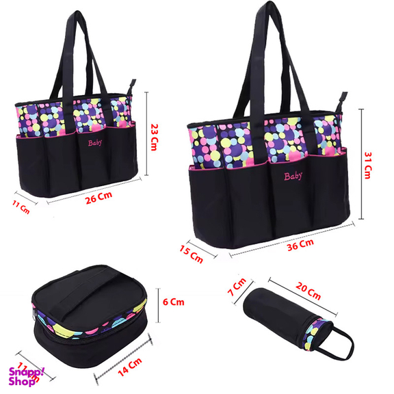 کیف لوازم کودک کد AN050 مجموعه 5 عددی