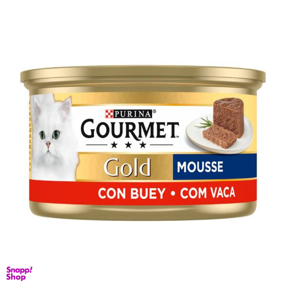 کنسرو گربه گورمت مدل پته گوشت وزن 85 گرم بسته 2 عددی