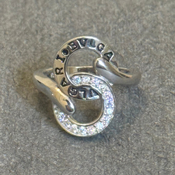 انگشتر نقره زنانه گیرا مدل BVLGARI-G348