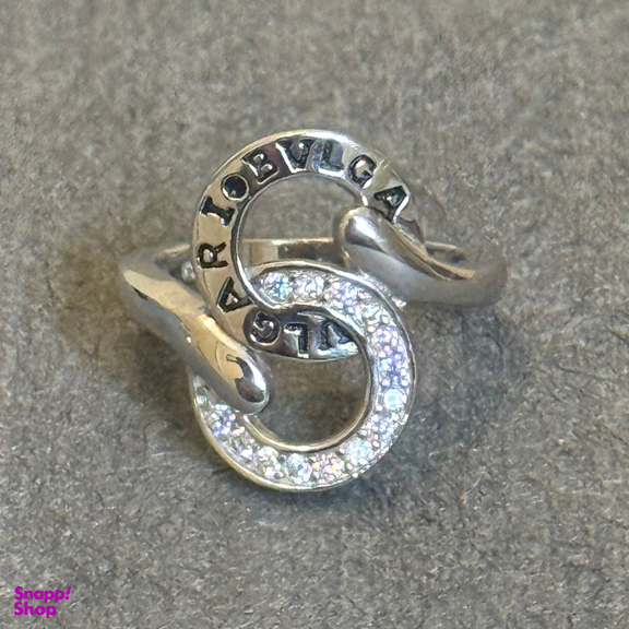 انگشتر نقره زنانه گیرا مدل BVLGARI-G348
