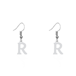 گوشواره زنانه هایکا طرح حرف R مدل ha-299