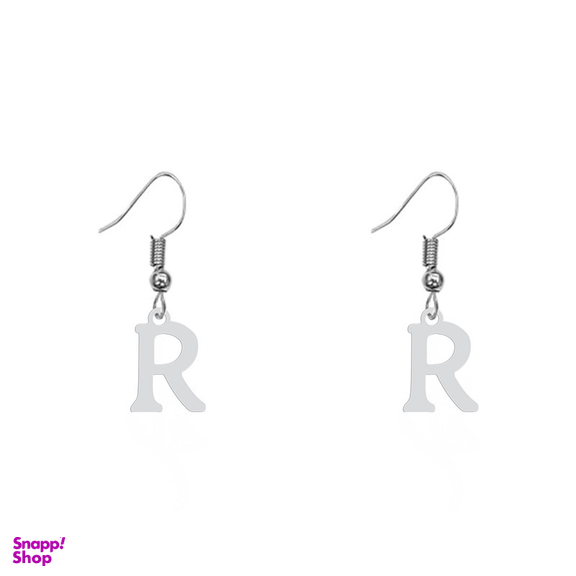 گوشواره زنانه هایکا طرح حرف R مدل ha-299