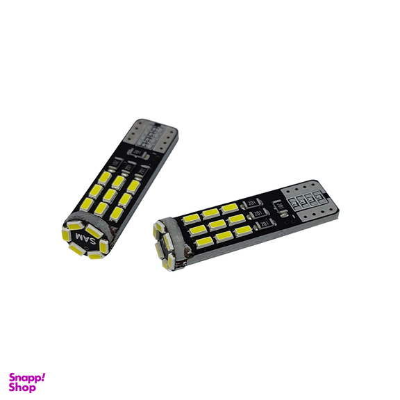لامپ چراغ خودرو سام اسپرت مدل 24-SMD با نور سفید بسته 2 عددی