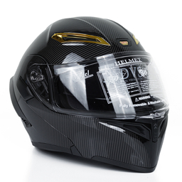 کلاه کاسکت فک متحرک کایک مدل 772 Carbon Fibr Pattern به همراه کاور