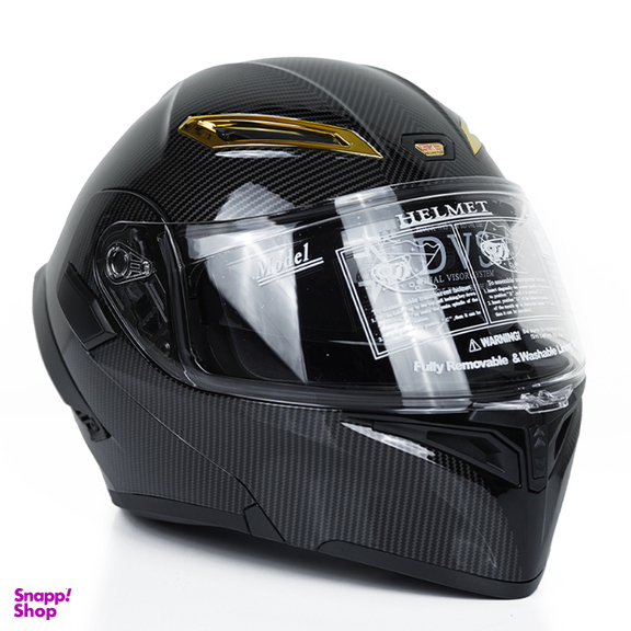 کلاه کاسکت فک متحرک کایک مدل 772 Carbon Fibr Pattern به همراه کاور