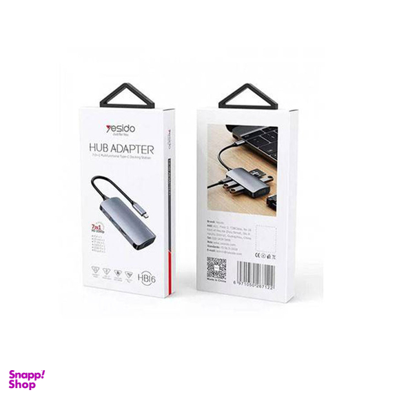 هاب 7 پورت USB-C یسیدو مدل HB16