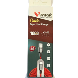 کابل شارژ USB به Type-C وی اسمارت مدل VS-61 طول 1 متر