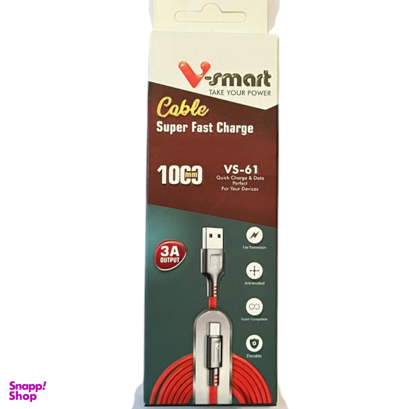 کابل شارژ USB به Type-C وی اسمارت مدل VS-61 طول 1 متر