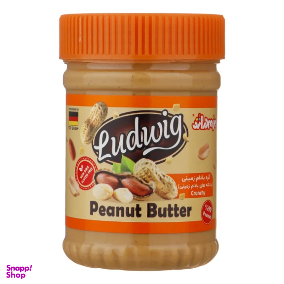 کره بادام زمینی لودویگ کرانچی دراژه وزن 350 گرم