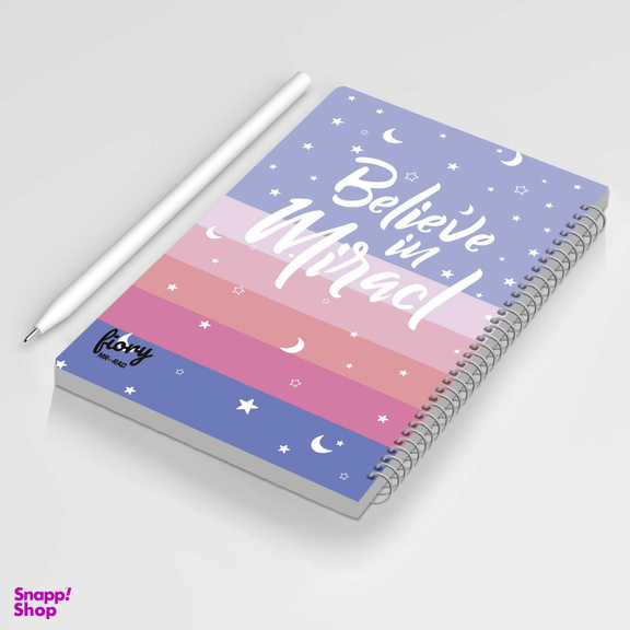 دفتر مشق مستر راد مدل ماه و ستاره طرح فیوری کد 1724