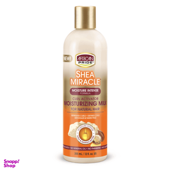 شامپو مو آفریکن پراید مدل Shea Miracle حجم 355 میلی لیتر