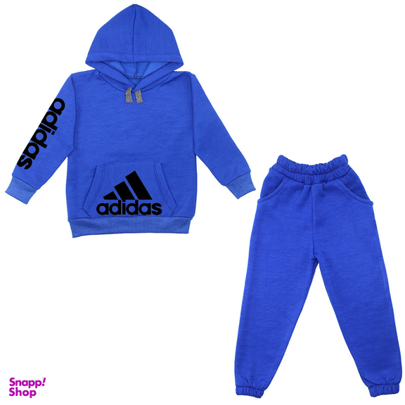 ست هودی و شلوار پسرانه مدل A115 رنگ آبی